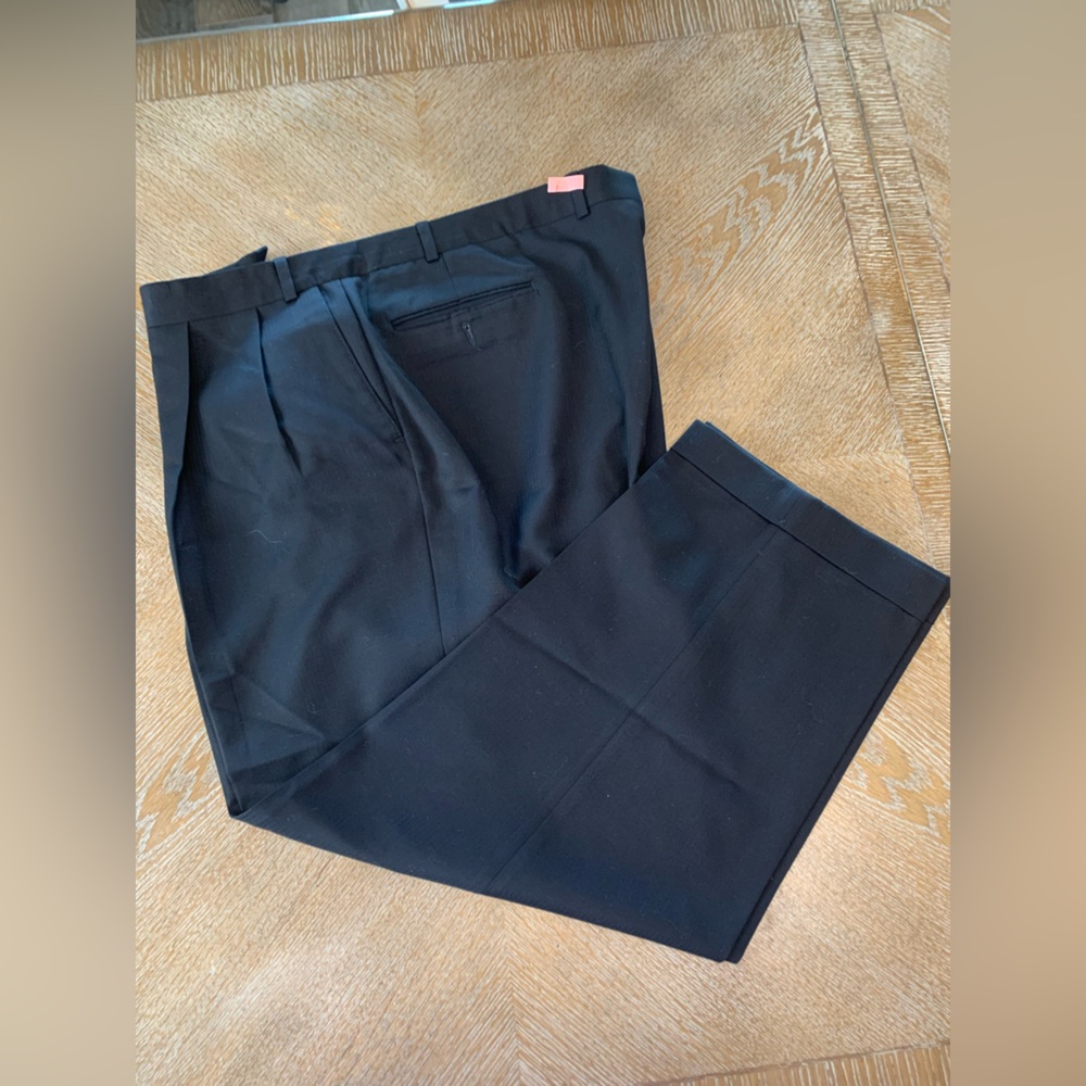 Unbranded Black Taylor Dressed Pants Rolled Up Hem Size 42X27